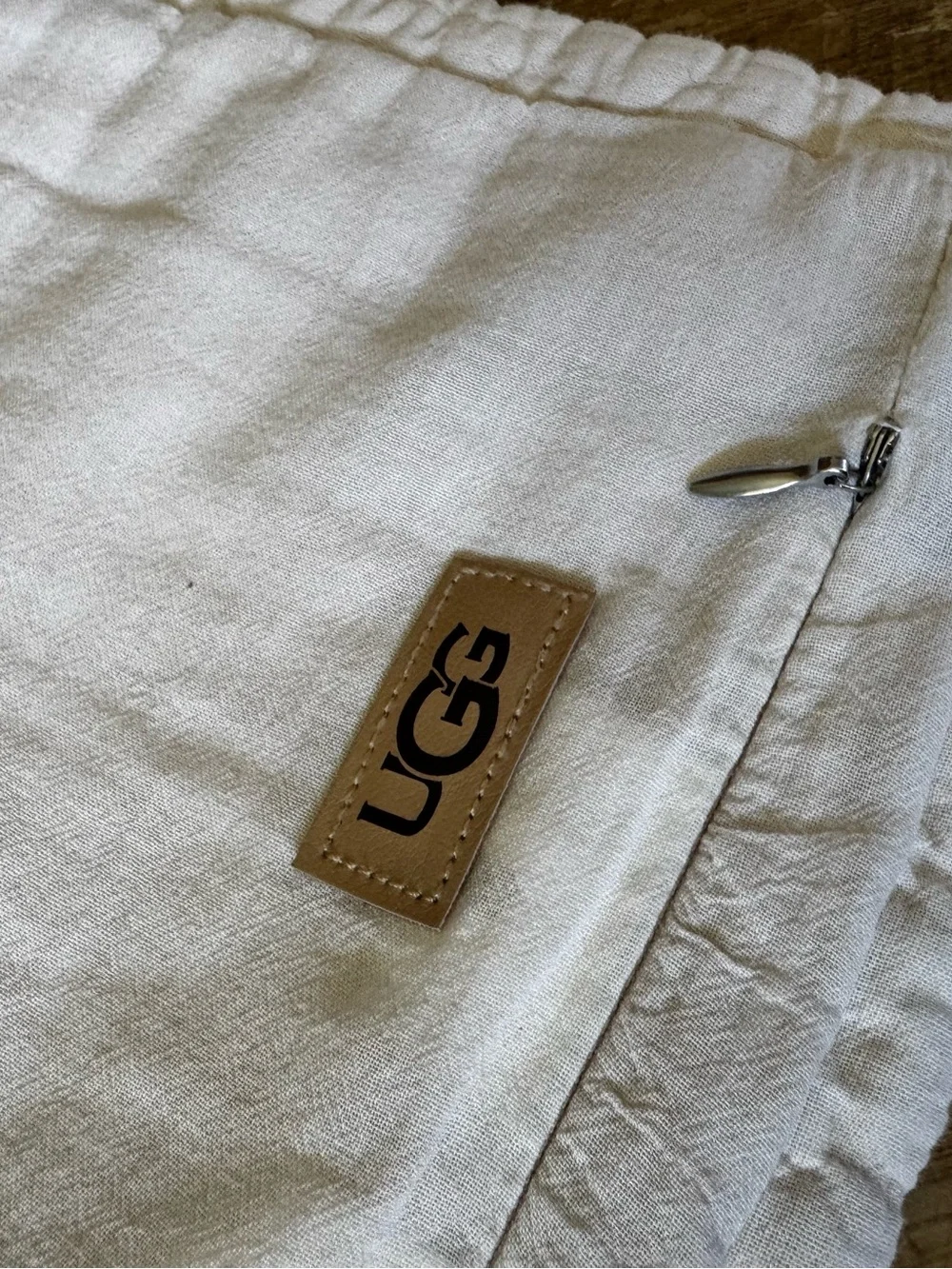 Ugg Campo Pillow Standard Sham Quilted Cream Textured Cotton